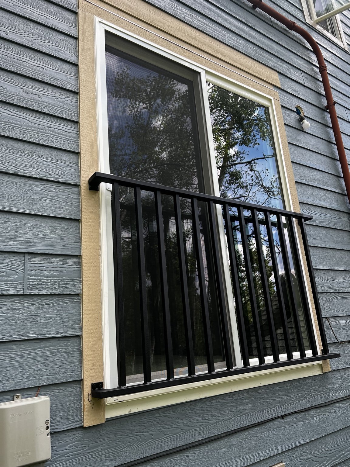 Custom steel window security guard by AR Custom Metal Works